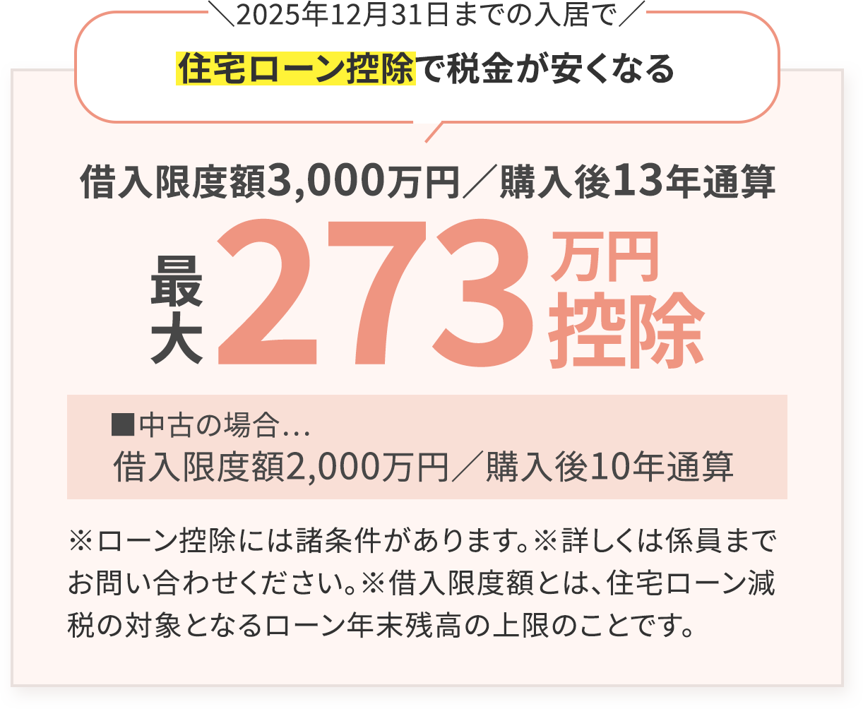 住宅ローン控除で税金が安くなる