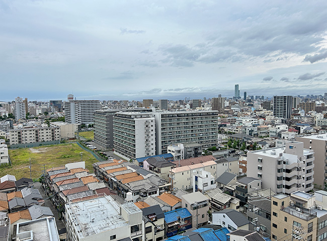 現地13階からの眺望