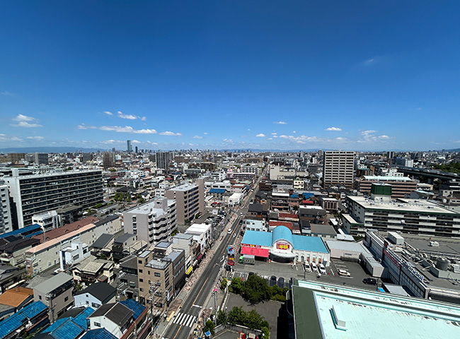 現地14階からの眺望