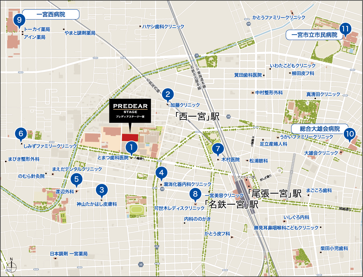 医療施設MAP