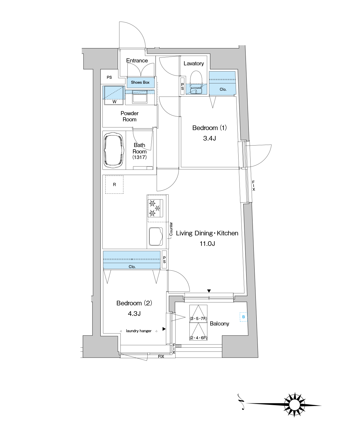 Gtype 間取り図