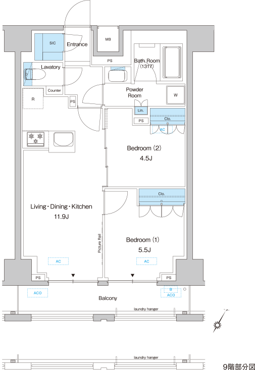 Itype 間取り図